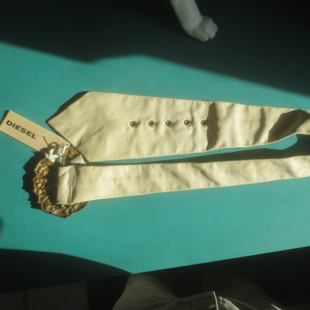 Brand New Genuine Rare Diesel Ladies Leather Belt Tie Design. Size Small - Picture 5 of 16